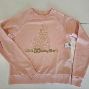 Walt Disney World women’s peach crewneck sweatshirt‎ size extra small